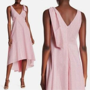 NWT Nicole Miller Pink High Low Dress
